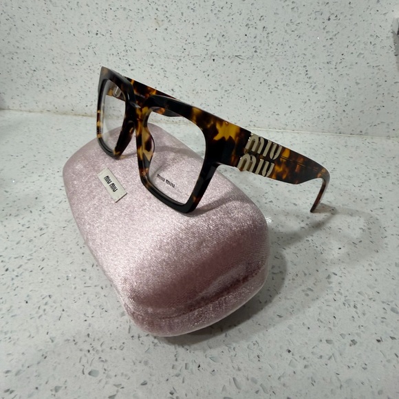 Miu Miu MU 04UV Honey Havana Eyeglasses Frames - Picture 9 of 12